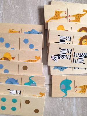 Wooden domino like new
