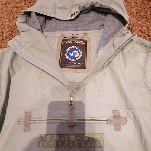 Napapijri windbreaker used, unisex, size M, green