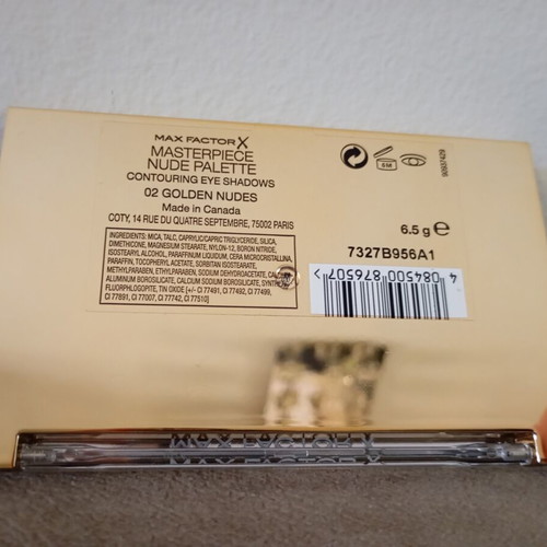 Max Factor Eyeshadow Palette new, Golden Nudes shades