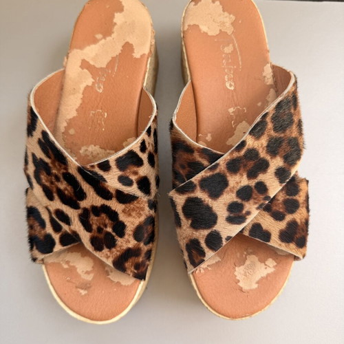 Platform shoes used, size 39, brown
