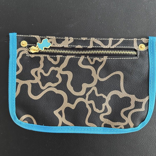 Tous bag like new, black and turquoise