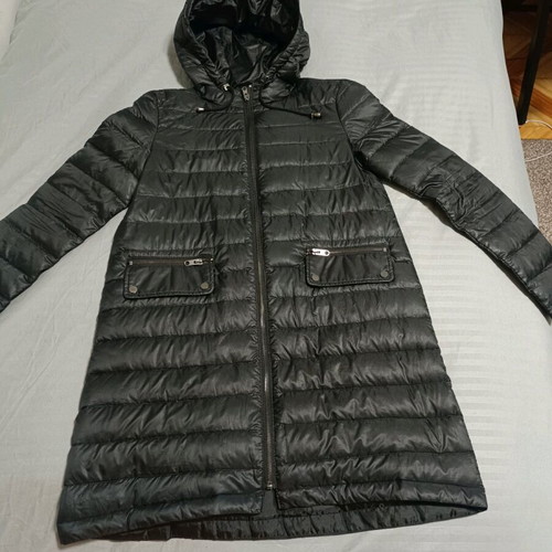 Zara jacket with down, lightweight, like new, black, size S