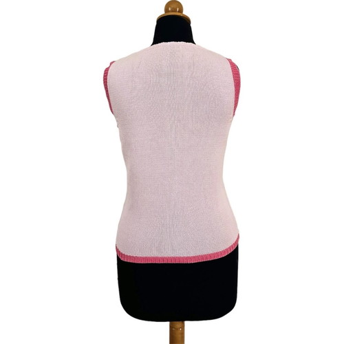 Blumarine Blugirl pink sleeveless knit top used