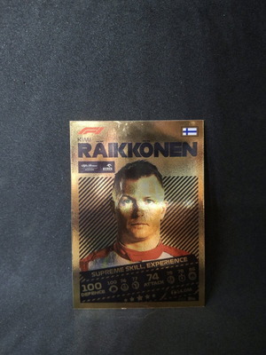 Topps Formula 1 Turbo Attax 2021 Χρυσή Κάρτα Kimi Räikkönen #243
