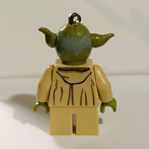 Lego Star Wars Yoda keychain minifigure used