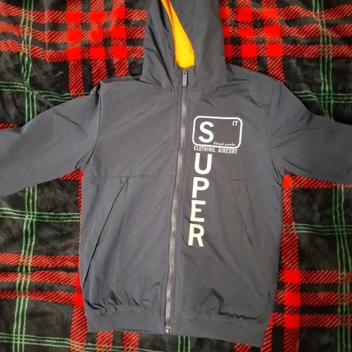 Jacket with lining like new, blue, for 11-12 years, size 146 cm