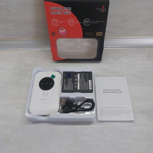 JICICUXI M5-E 4G LTE Mobile Wi-Fi Router new, 300 Mbps, Type-C fast charge