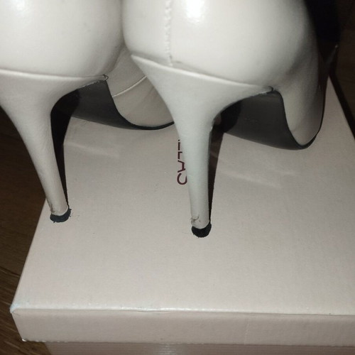 Tsakiris Mallas nude leather stilettos like new, heel 11-12 cm