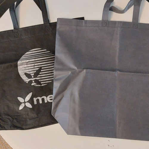 Fabric Tote Bags Set of 10 like new, assorted colors and sizes