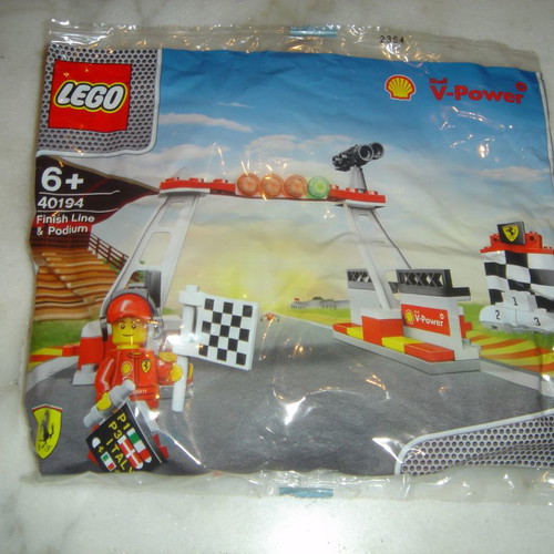 Lego Polybag Shell Finish Line & Podium new 40194