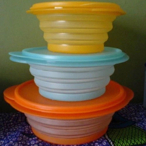 Tupperware Mini Max collapsible silicone bowls set of 3 for meal prep