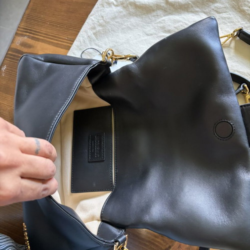 Jacquemus Bambimou black leather shoulder bag like new