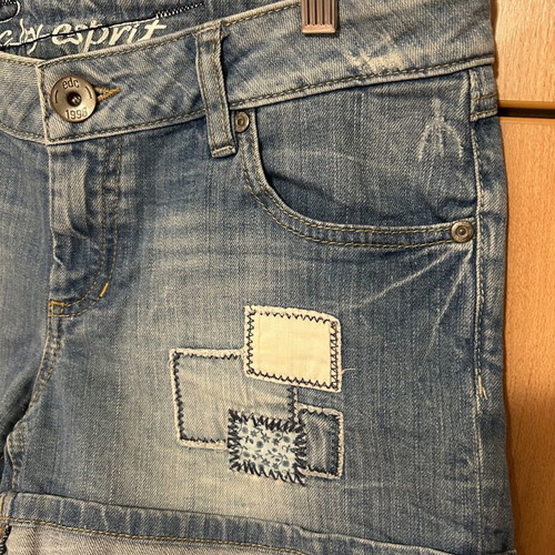 Esprit denim shorts like new, size 31, blue turquoise