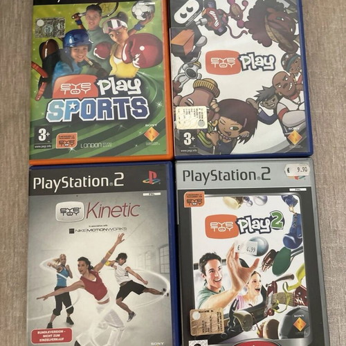 Eye Toy PlayStation 2 PS2 bundle used with manuals and boxes