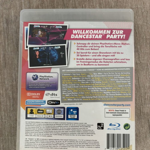 Dance Star Party PlayStation 3 PS3 game used, complete