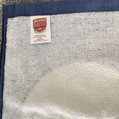Vintage Arsenal FC large beach towel collectible