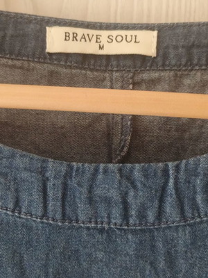 Brave Soul denim dress size M like new, blue