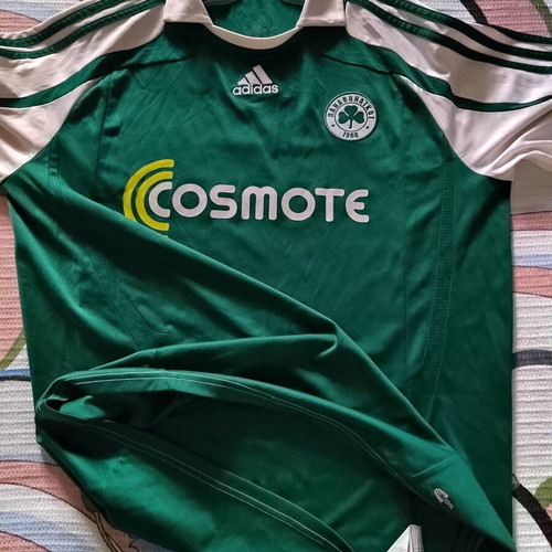 Panathinaikos Authentic Vintage 2007-08 Football Jersey Papadopoulos #11 Large