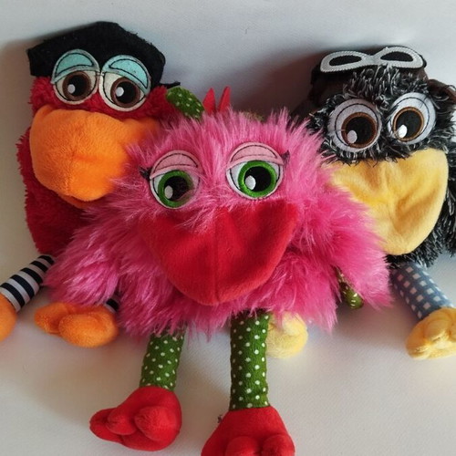 Kinder puppets for puppet theater used, set of 3