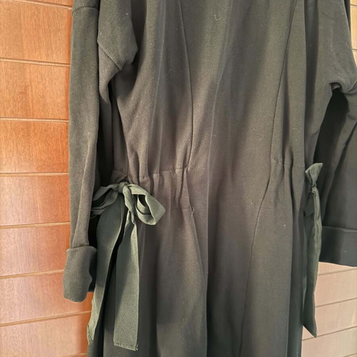 ALE long black cardigan like new, 100% cotton, made in Italy