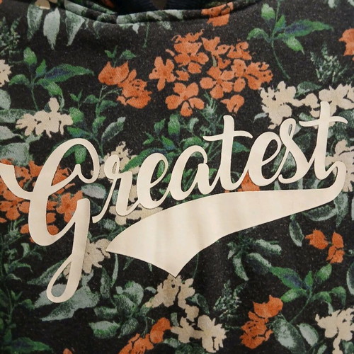 Athletic sweatshirt with floral print, like new, size XS/S