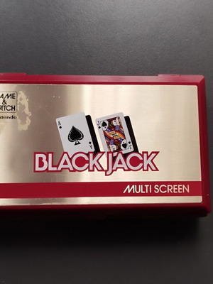 Nintendo Game and Watch Black Jack used