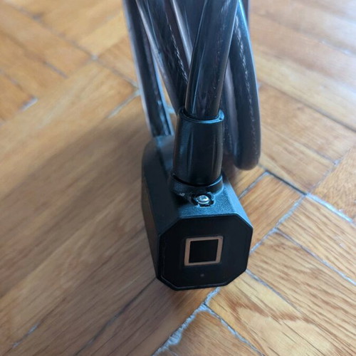 Smart cable lock with fingerprint used, USB, waterproof IP65