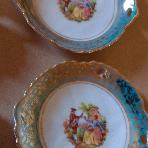 Set of 5 vintage decorative plates OTO Prima Porcelane like new