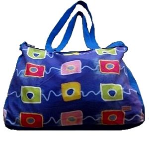 Τσάντα θαλάσσης pratelli colour cubes 52x33cm