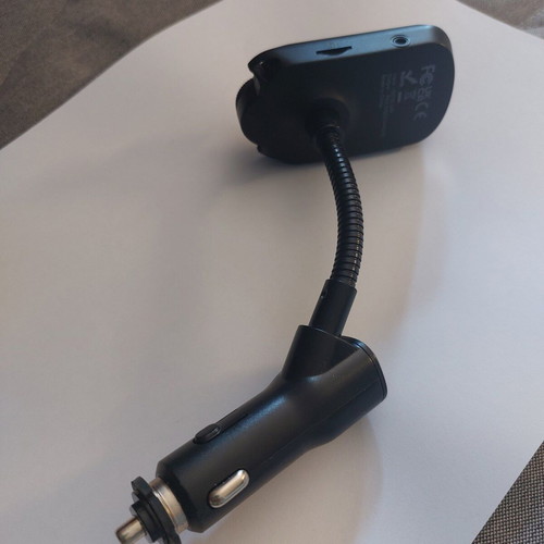 FM transmitter for car Bluetooth Aux adapter with dual USB C charger like new