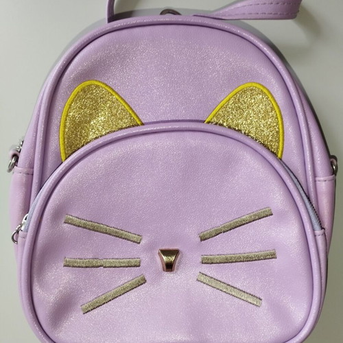 Purple backpack with two compartments like new
