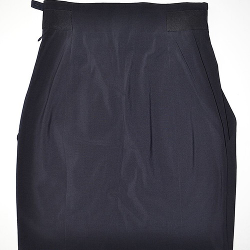 Armani Collezioni mini skirt with grosgrain ribbon waistband, size 40