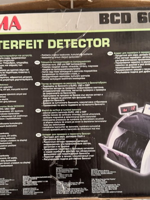Counterfeit Detector and Banknote Authenticity Checker used