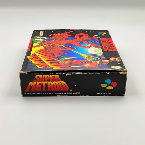 Super Metroid SNES Complete in Box used PAL ESP Super Nintendo