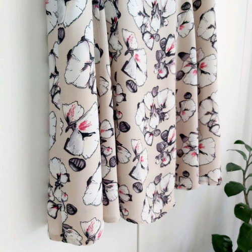 Fidele dress used, size M 38 10, beige floral viscose