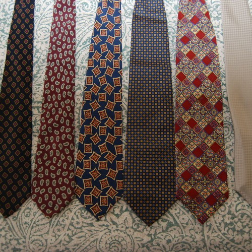 Silk ties used, pack of 6 pieces