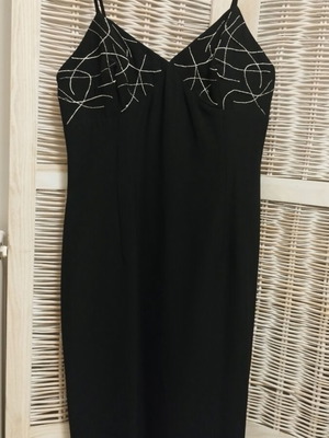 Anna Riska Black Slim Dress Size S Like New