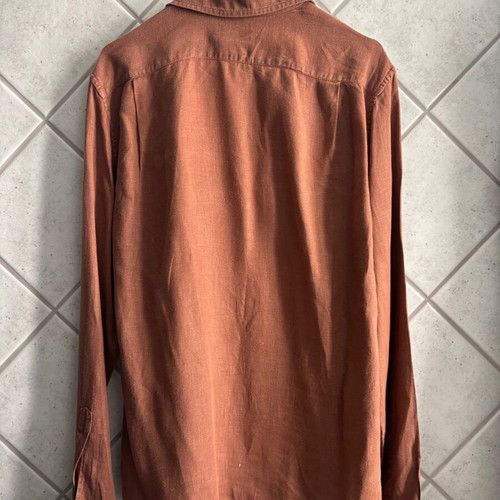 Linen shirt Philosophy by Alberta Ferretti M terracotta like new