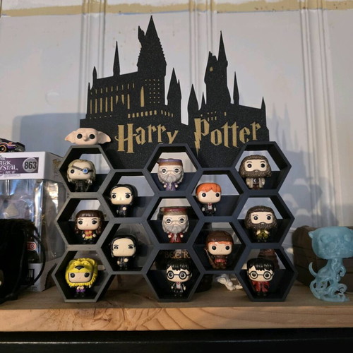 Harry Potter 3D print display stand for 13 Funko Pop figures, plastic PLA