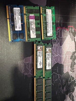 DDR2 RAM memories used, all together