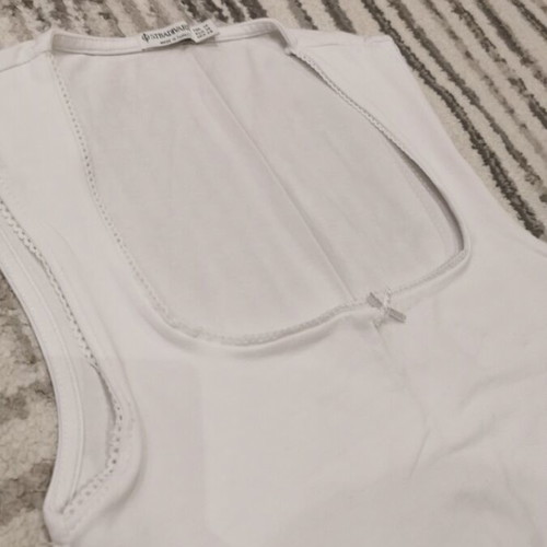 Stradivarius White T-Shirt M Like New