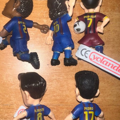 Leo Messi Barcelona Football Figures set of 17, like new