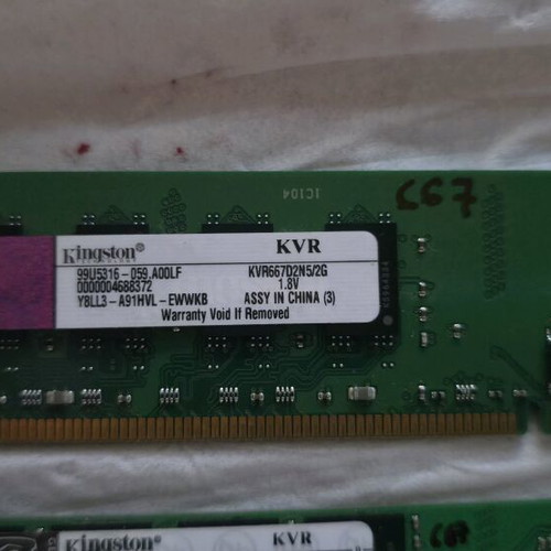 Kingston RAM DDR2 memories 2GB+1GB at 667Mhz like new