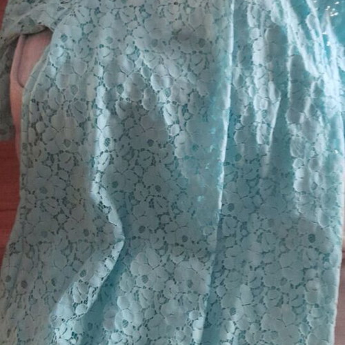 Mini lace dress turquoise Zig Zag new, size M