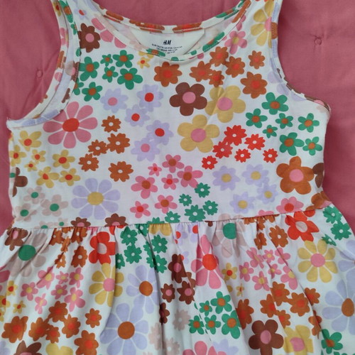 H&M Girl's Dress like new, colorful, sizes 104-110 cm
