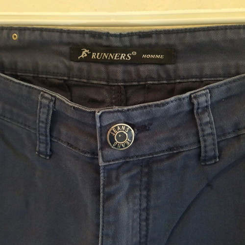 Men's Chino Pants Runners Navy Blue size 29 like new