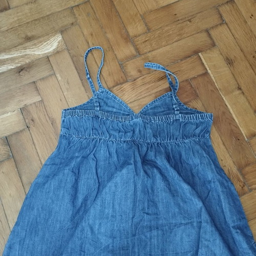 Denim mini dress with pockets, like new, Old Navy, blue, XXS