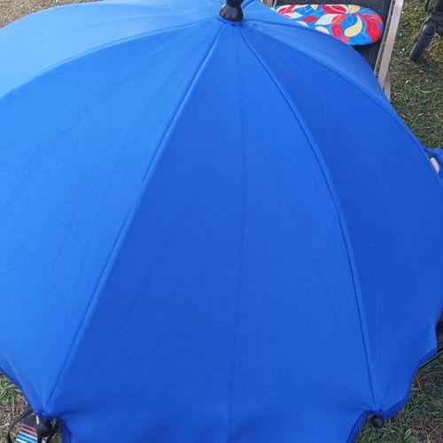 Universal Baby Stroller Sunshade Umbrella like new, blue