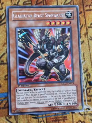 Gladiator Beast Spartacus Effect Monster card like new