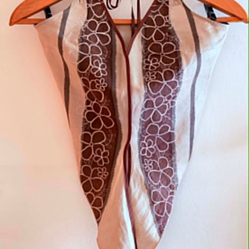 Naf Naf Linen Dress size 38 like new, beige and brown